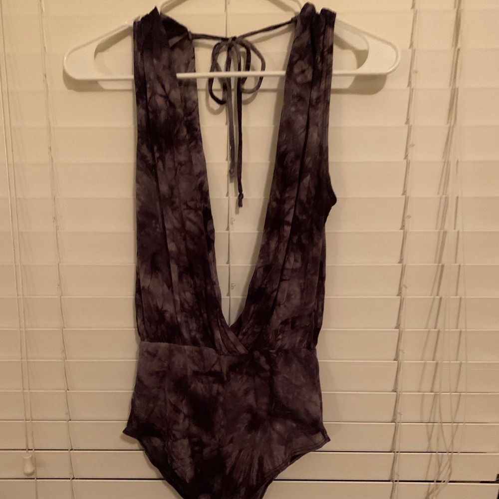 Buckle tie dye body suit- Brand New